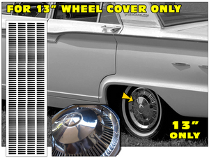 1962-67 Ford - Galaxie / Fairlane / Falcon / Ranchero 13" Wheel Cover Decal Set