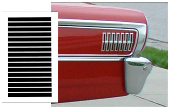 1963 Ford Galaxie Hash Marks Decal Kit