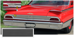 1960 Ford Galaxie Starliner Tail Panel Pinstripe Decale Kit