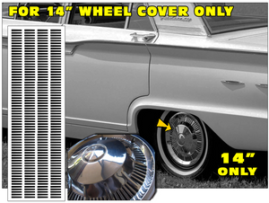 1962 Ford - Galaxie / Falcon / Ranchero 14" Wheel Cover - Hub Cap Decal Set