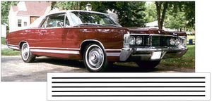 1965 Mercury Marquis Multi Line Lower Side Stripe Decal Kit