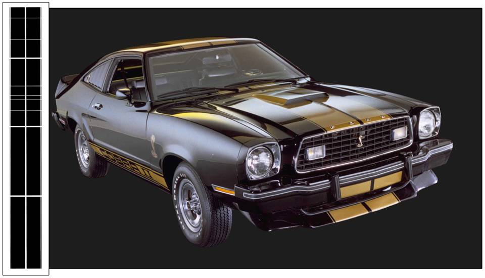 1975-77 Cobra II Dual Over The Car Stripe Decal