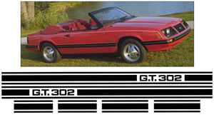 1983-86 Predator Cobra G.T. 302 Lower Stripe Decal Kit