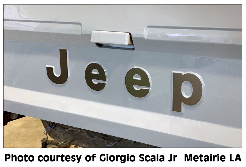 Mj Lettering 1986-92 Jeep Comanche MJ Pickup Tailgate Letter Decal Set