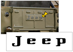1972-74 Jeep CJ Tailgate Letter Decal Set
