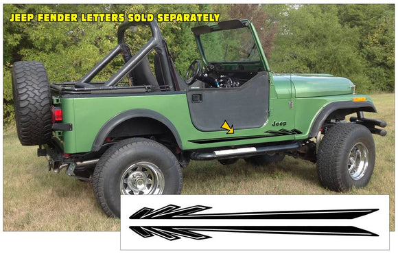 Jeep Spike Side Stripe Decal Kit