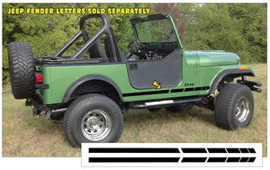 Jeep Fader Side Stripe Decal Kit