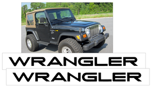 1997-05 JeepWrangler TJ - Wrangler Name Decal Set