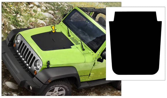 2007-12 Jeep Mountain Edition JK Wrangler Hood Blackout Decal