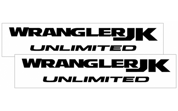 2007-12 Jeep Wrangler JK - WRANGLER JK UNLIMITED - Fender Decal Set