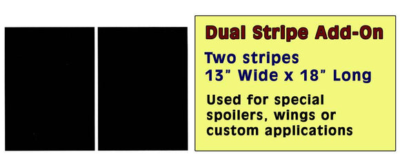 Mustang Lemans Dual Racing Stripe Decal Add On - 2 Stripes 13