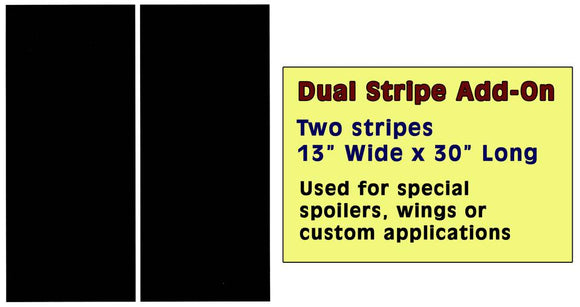 Mustang Lemans Dual Racing Stripe Decal Add On - 2 Stripes 13