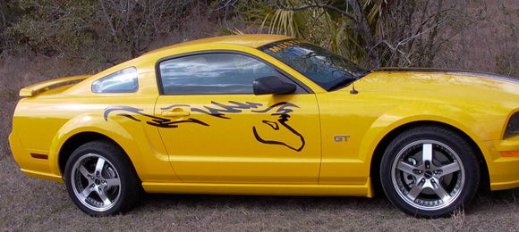 2005-09 Mustang Stallion Pony Side Body Decal Kit