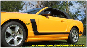 2005-09 Mustang Side L-Stripe Decal Kit - Without Fender Emblem