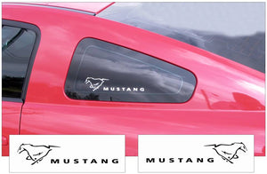 Mustang Retro Pony with Mustang Name Decal Set
