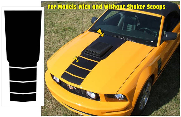 2005-09 Mustang Shaker Center Fader Hood Decal