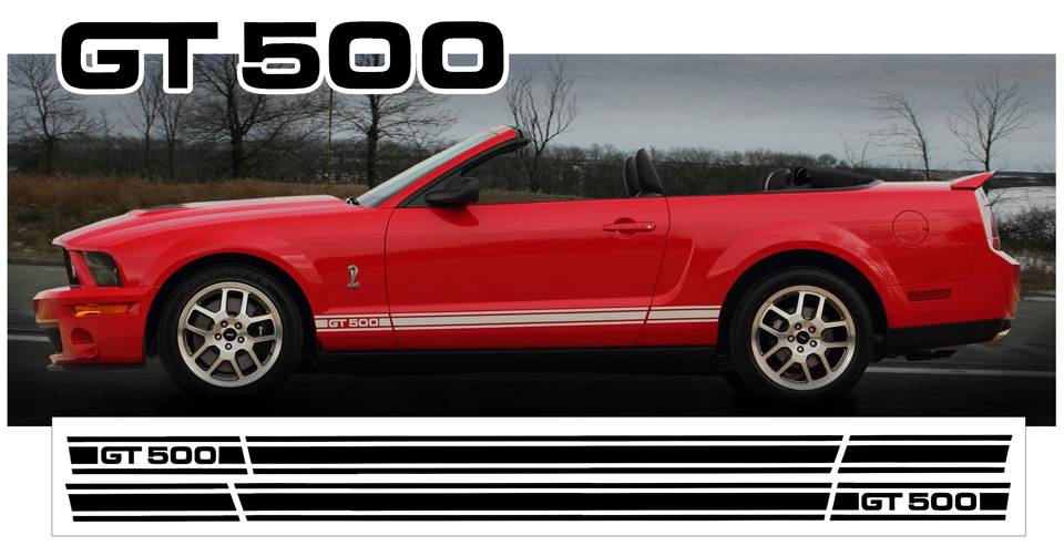 2005-09 Mustang Shelby GT500 Rocker Side Stripe