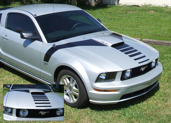 2005-09 Mustang GT Hood Flare with Nose Fader Decal Kit