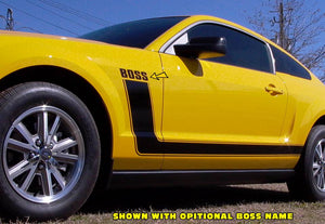 2005-09 Mustang Boss Style Side L-Stripe Decal Kit - No Fender Emblems