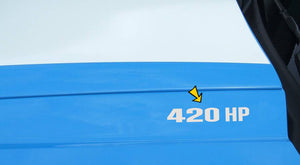 2010-14 Mustang Hood Rise Designation Decal Set - 420 HP