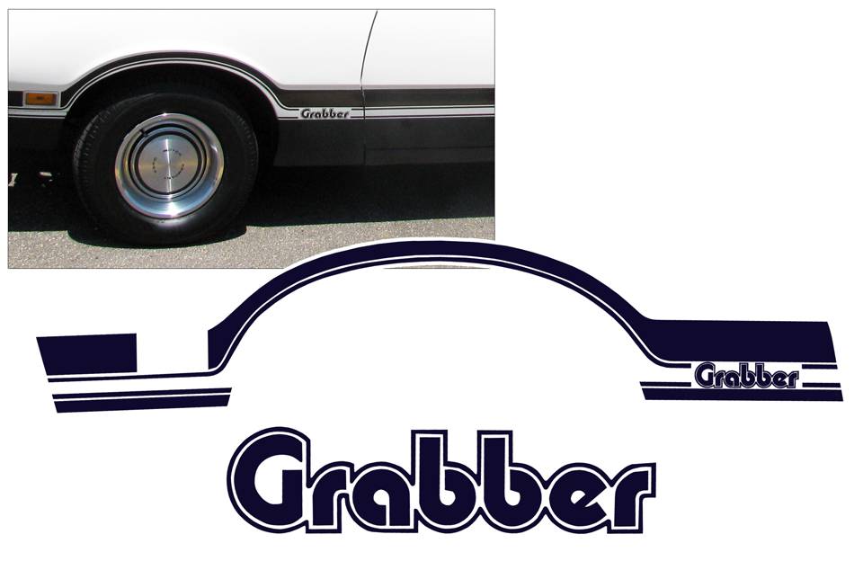 1974-75 Ford Maverick Grabber Side Stripe by Graphic Express