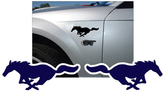 Mustang Solid Pony Decal Set - 3