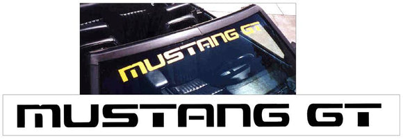 1987-93 Mustang GT Windshield Decal - 2.5