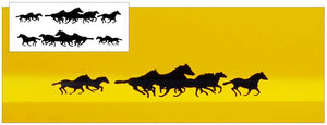 Mustang Herd Pony Decal Set - 3" Tall