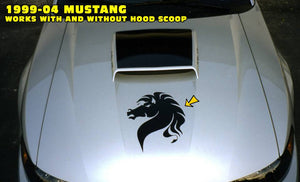 Mustang Horse Head Decal - 15" Tall
