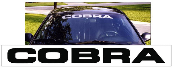 thumbnail image 2 of COBRA Windshield Banner Decal For Mustang – 03-04 Font, Many Colors Available 2 of 4