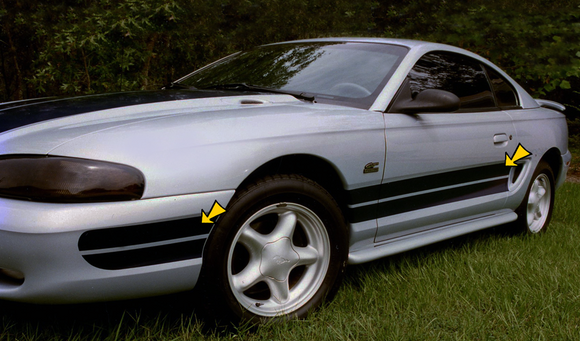 1994-98 Mustang Dual Side Stripe Decal Kit