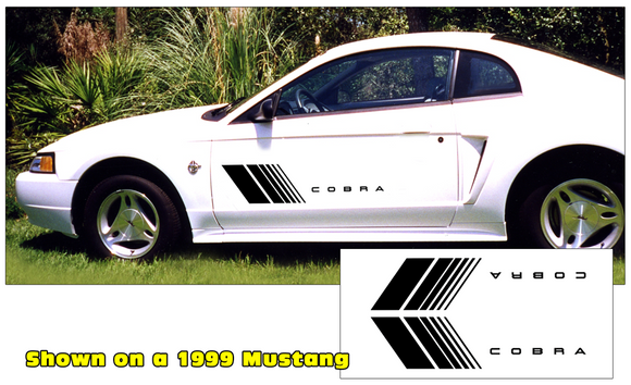 Mustang Fader Decal Set - Cobra Name