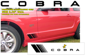 Mustang Small Fader Decal Kit - Cobra Name