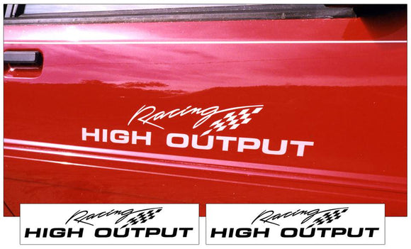 High Output Racing Decal Set | Graphic Express Automotive Graphics