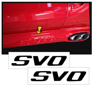 1998 Cobra SVO Side Exhaust Letter Decal Inserts