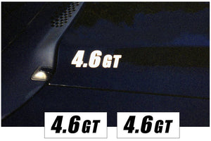 1994-98 Mustang Hood Cowl Decal Set - 4.6 GT Name