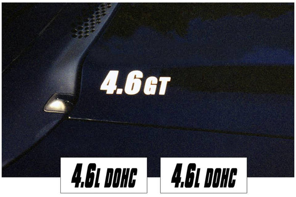 1994-98 Mustang Hood Cowl Decal Set - 4.6L DOHC Name