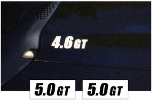 1994-98 Mustang Hood Cowl Decal Set - 5.0 GT Name