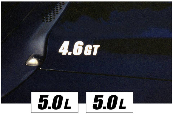 1994-98 Mustang Hood Cowl Decal Set - 5.0L Name