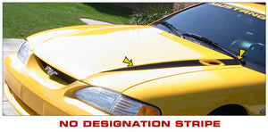 1994-98 Mustang Hood Wide Cowl Stripe and Decal Set - No Name