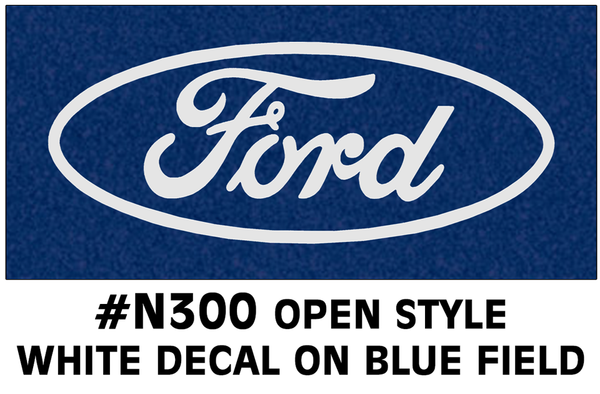 Ford Oval Logo Decal - Solid Style - 5 Tall