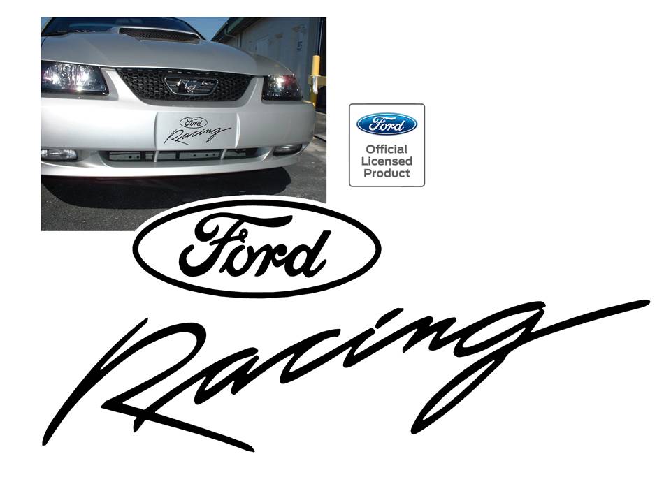 Ford Logo Racing Decal 4.7 x 11.3  Graphic Express Automotive Graphics
