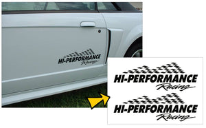 High Performance Racing Decal Set - 6" x 18"