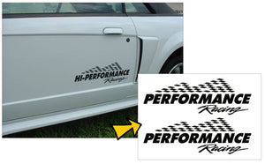 Performance Racing Decal Set - 6" x 18"