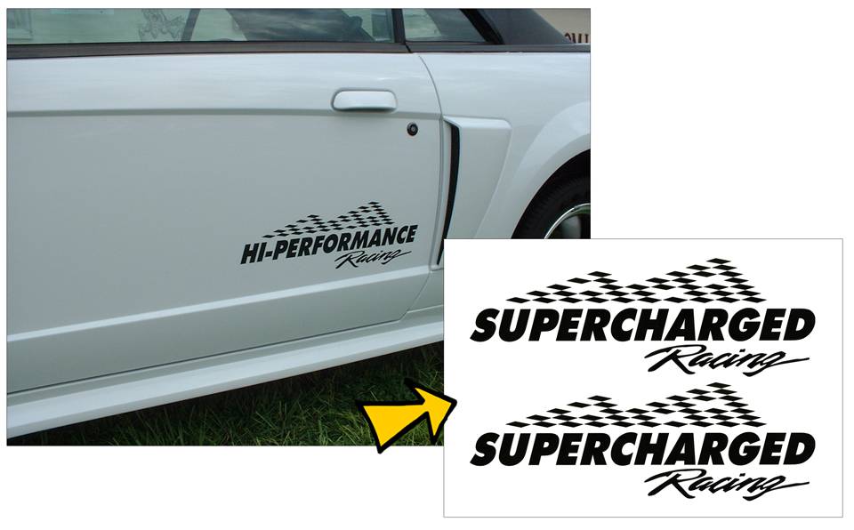 Supercharged sticker