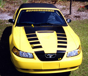 1999-03 Mustang Fade Hood Decal Kit - Flat Hood
