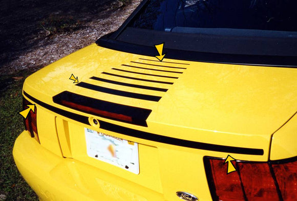 1999-04 Mustang Fade Trunk Decal Kit