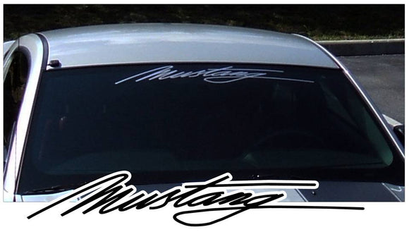 Mustang Script Decal Group | Graphic Express Automotive Graphics