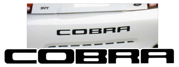 2003-04 Mustang Cobra Embossed Bumper Letters Decal