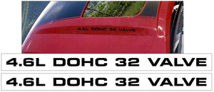 2003-04 Mustang Mach 1 Hood Decal Set - 4.6L DOHC 32 VALVE